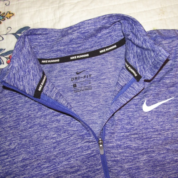 nike half zip purple